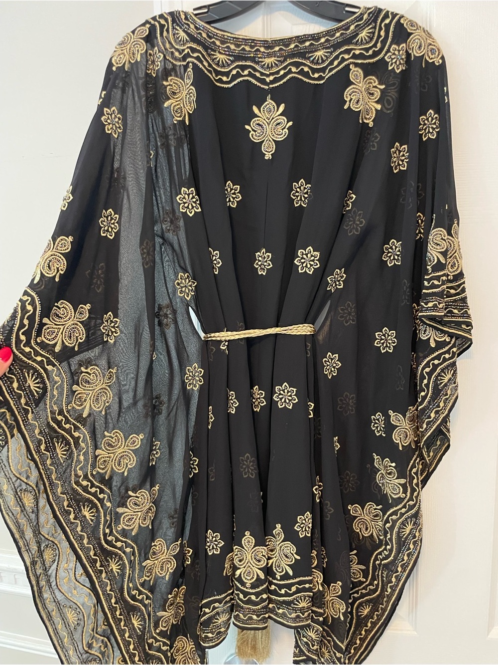 Alice + Olivia Black Tunic with Gold Embellishment - Picture 10 of 10